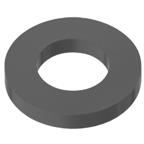 Nylon Plastic Washer, 12 Screw Size, 0.262 inch ID (Pack of 10)