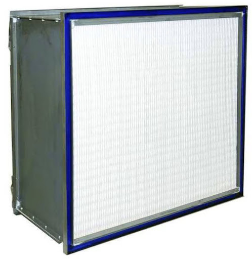 HEPA Air Filter: 8 in x 8 in x 5 7/8 in Actual Filter Size, 133 cfm Air Flow @ 300 fpm (8x8x6)