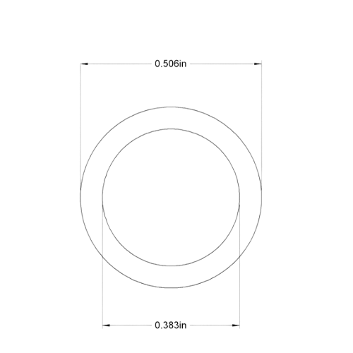 Second image of Nylon Plastic Washer, 5/16 inch Screw Size, 0.383 inch ID (Pack of 10)