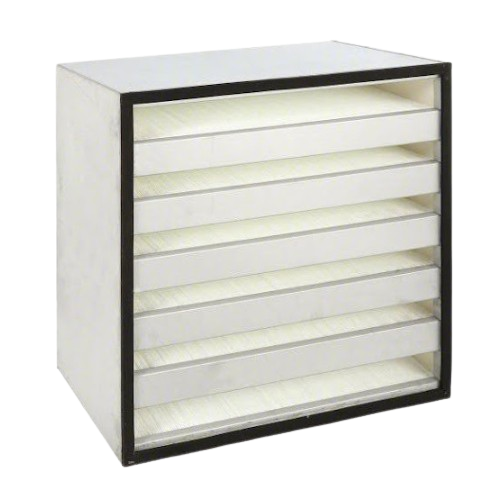 HEPA Air Filter: 24 in x 24 in x 11 1/2 in Actual Filter Size, 1,200 cfm Air Flow @ 300 fpm, HEPA