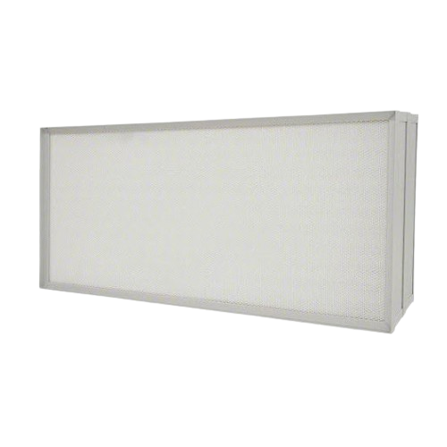 HEPA Air Filter: 24 in x 48 in x 2 7/8 in Actual Filter Size, 2,400 cfm Air Flow @ 300 fpm, Aluminum