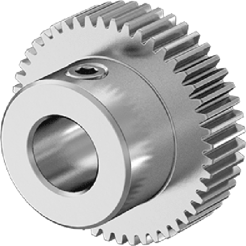 Metal Gear - 20 Degree Pressure Angle Round Bore with Set Screw, 64 Pitch, 48 Teeth