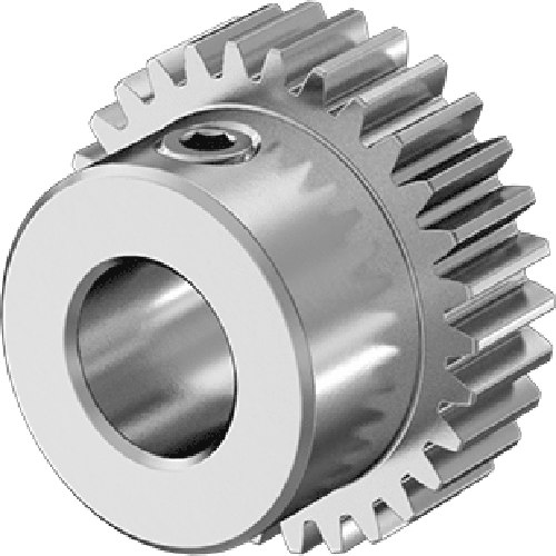 Metal Gear - 20 Degree Pressure Angle Round Bore with Set Screw, 48 Pitch, 30 Teeth