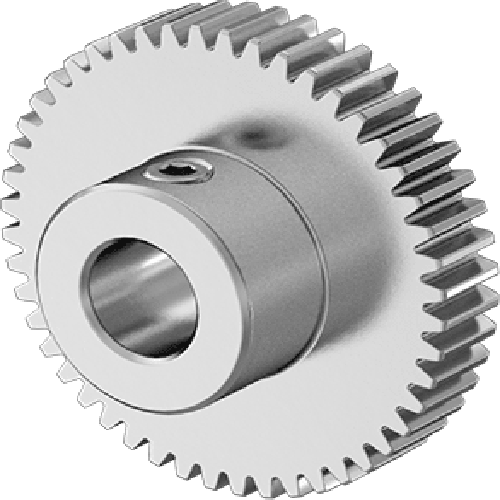 Metal Gear - 20 Degree Pressure Angle Round Bore with Set Screw, 48 Pitch, 48 Teeth