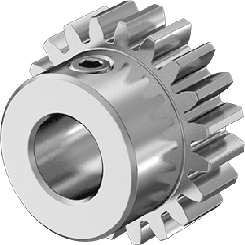 Metal Gear - 20 Degree Pressure Angle Round Bore with Set Screw, 32 Pitch, 20 Teeth