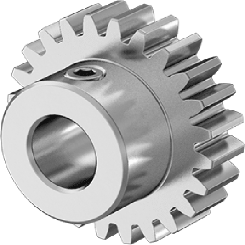 Metal Gear - 20 Degree Pressure Angle Round Bore with Set Screw, 32 Pitch, 24 Teeth