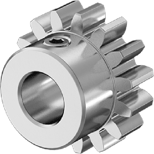 Metal Gear - 20 Degree Pressure Angle Round Bore with Set Screw, 24 Pitch, 15 Teeth