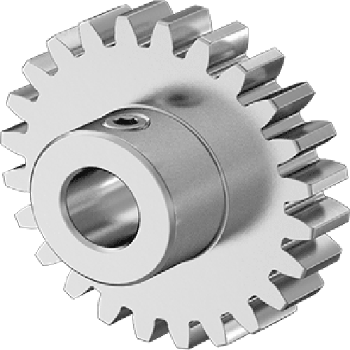 Metal Gear - 20 Degree Pressure Angle Round Bore with Set Screw, 24 Pitch, 24 Teeth