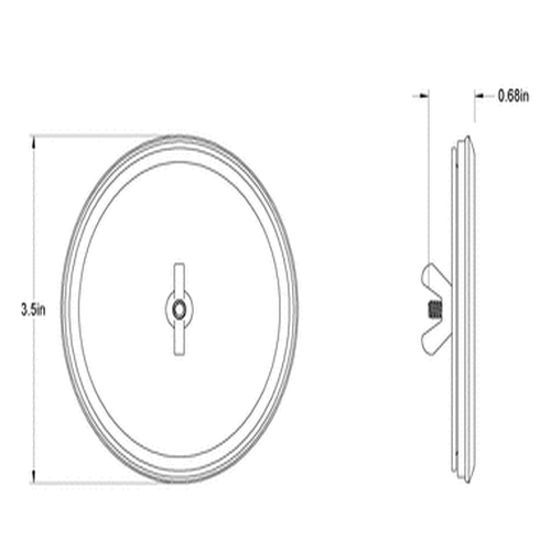 Second image of Corrosion-Resistant Washdown Hole Plug for 2-1/2 Trade Size Knockout