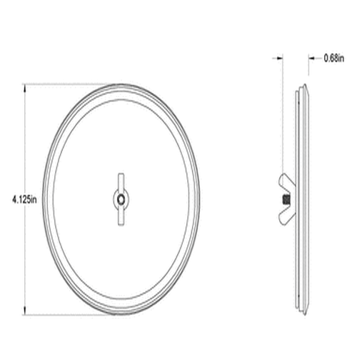 Second image of Corrosion-Resistant Washdown Hole Plug for 3 Trade Size Knockout