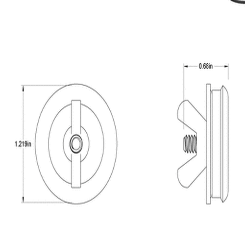 Second image of Washdown Hole Plug for 22 mm Push-Button Hole