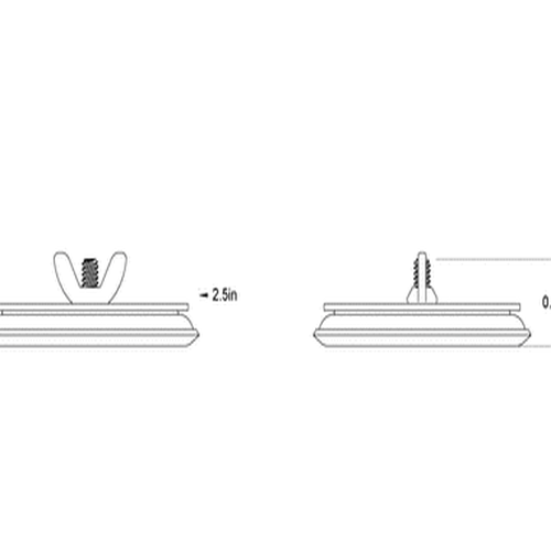 Second image of Corrosion-Resistant Washdown Hole Plug for 1-1/2 Trade Size Knockout