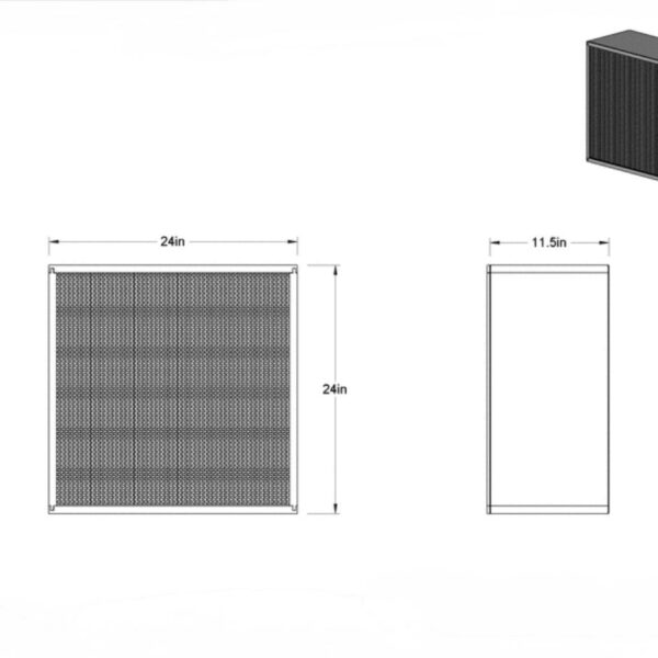 Second image of ULPA Box Air Filter (24 x 24 HVAC Trade Size)